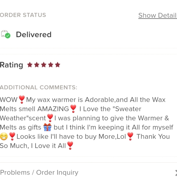 New Fall scents available